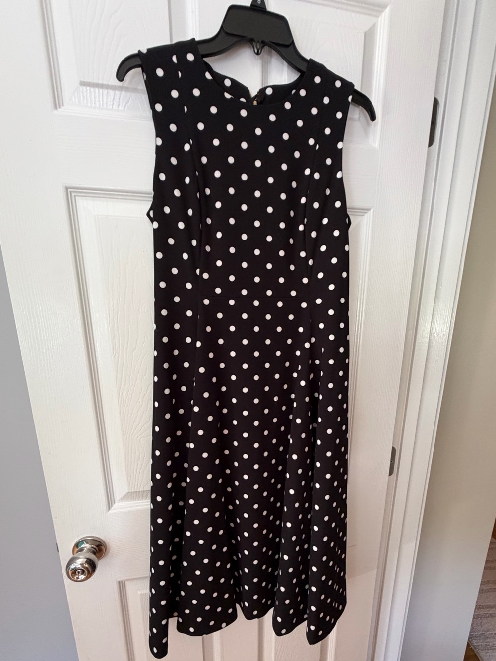 Calvin Klein Fit and Flare Polka Dot Dress